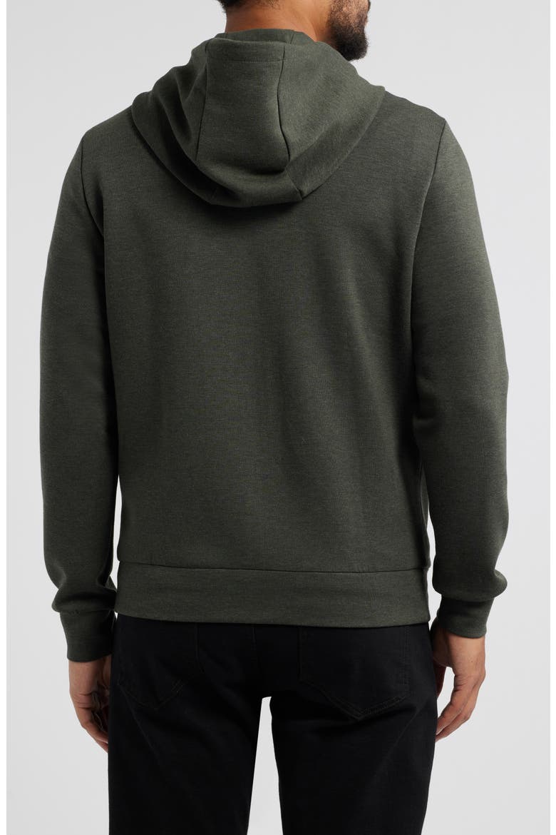 Croydon Stretch Scuba Full Zip Hoodie, Alternate, color, OLIVE