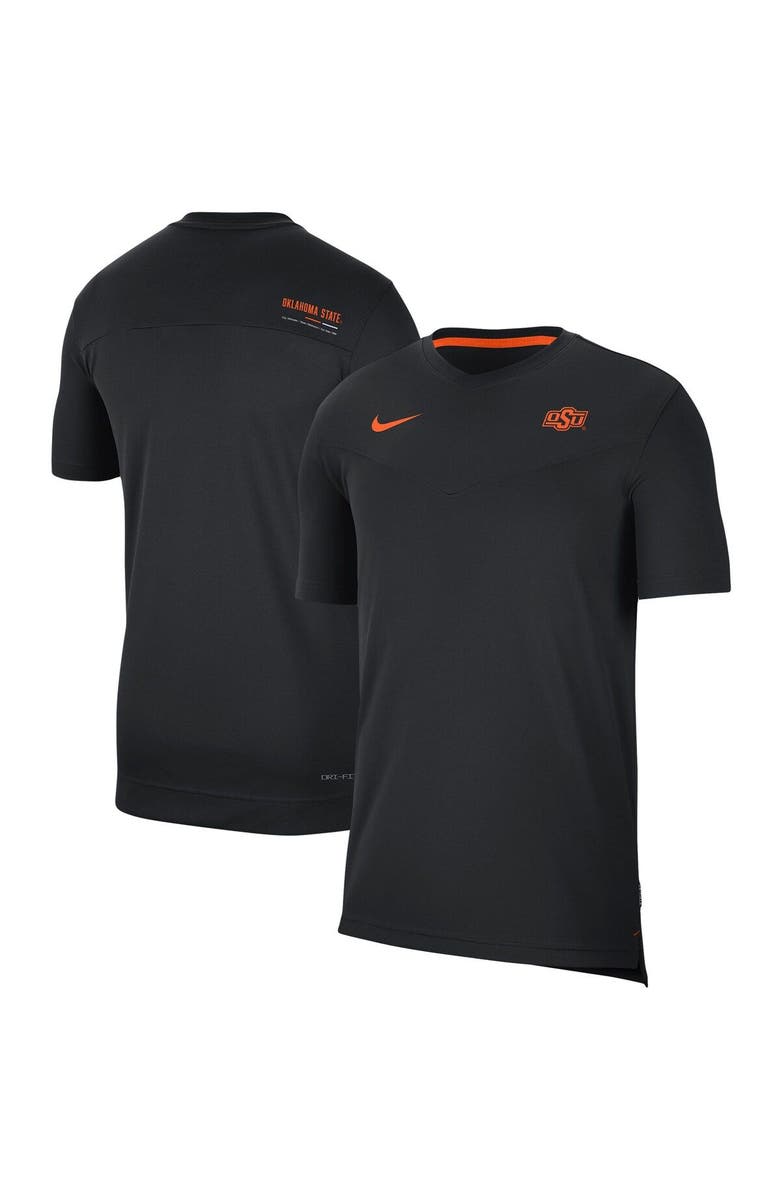 Nike Men's Nike Black Oklahoma State Cowboys 2022 Coaches UV Performance T-Shirt, Main, color, 