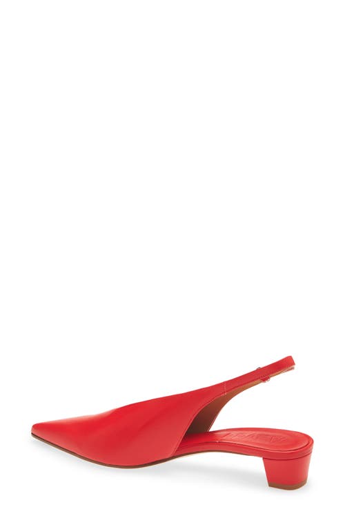 Shop Aeyde Oti Slingback Pointed Toe Pump In Red