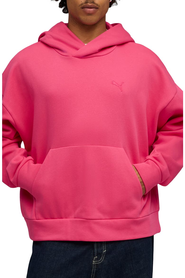 Boxy Essentials Hoodie, Main, color, PUMA PINK