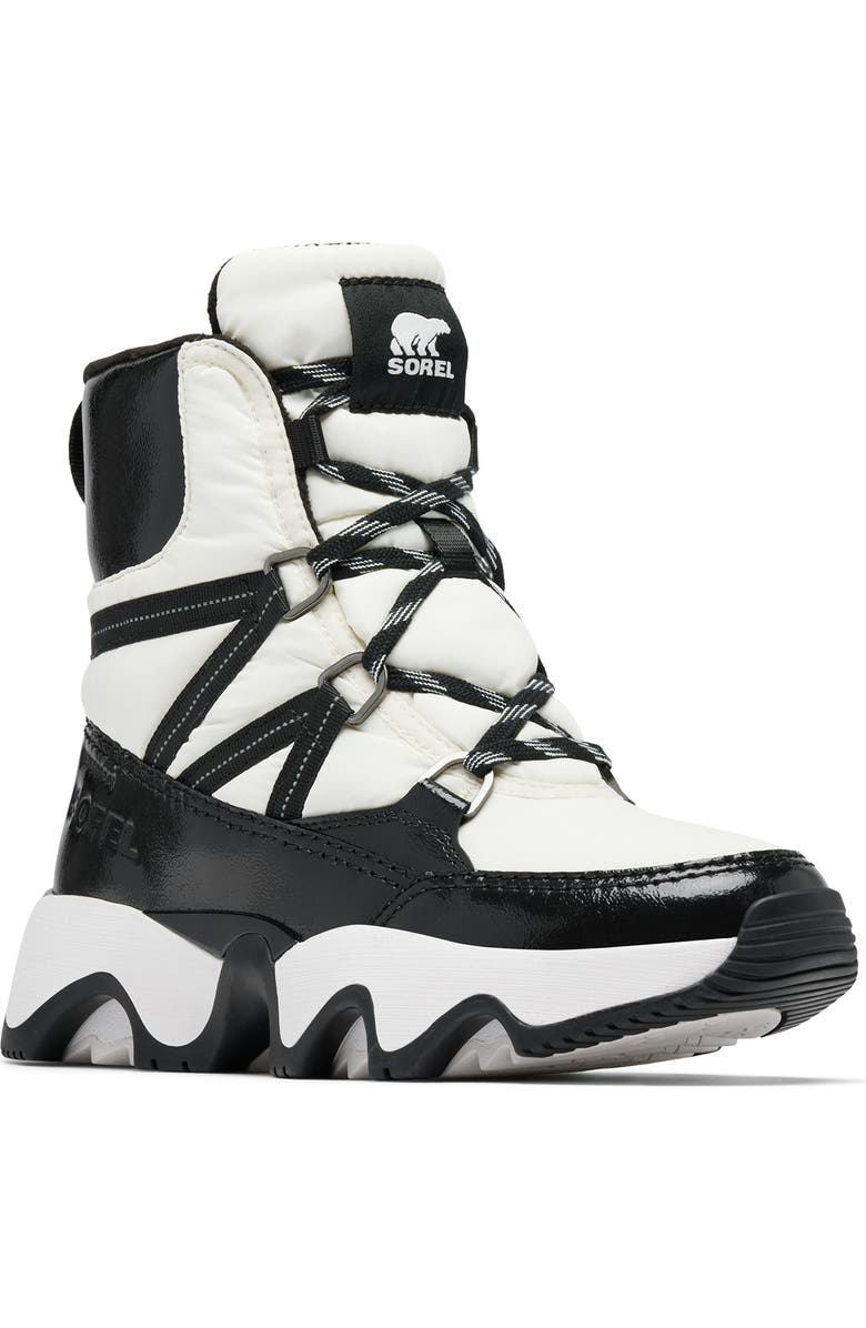 SOREL Kinetic Impact Sport Waterproof Boot, Main, color, Sea Salt/ Black