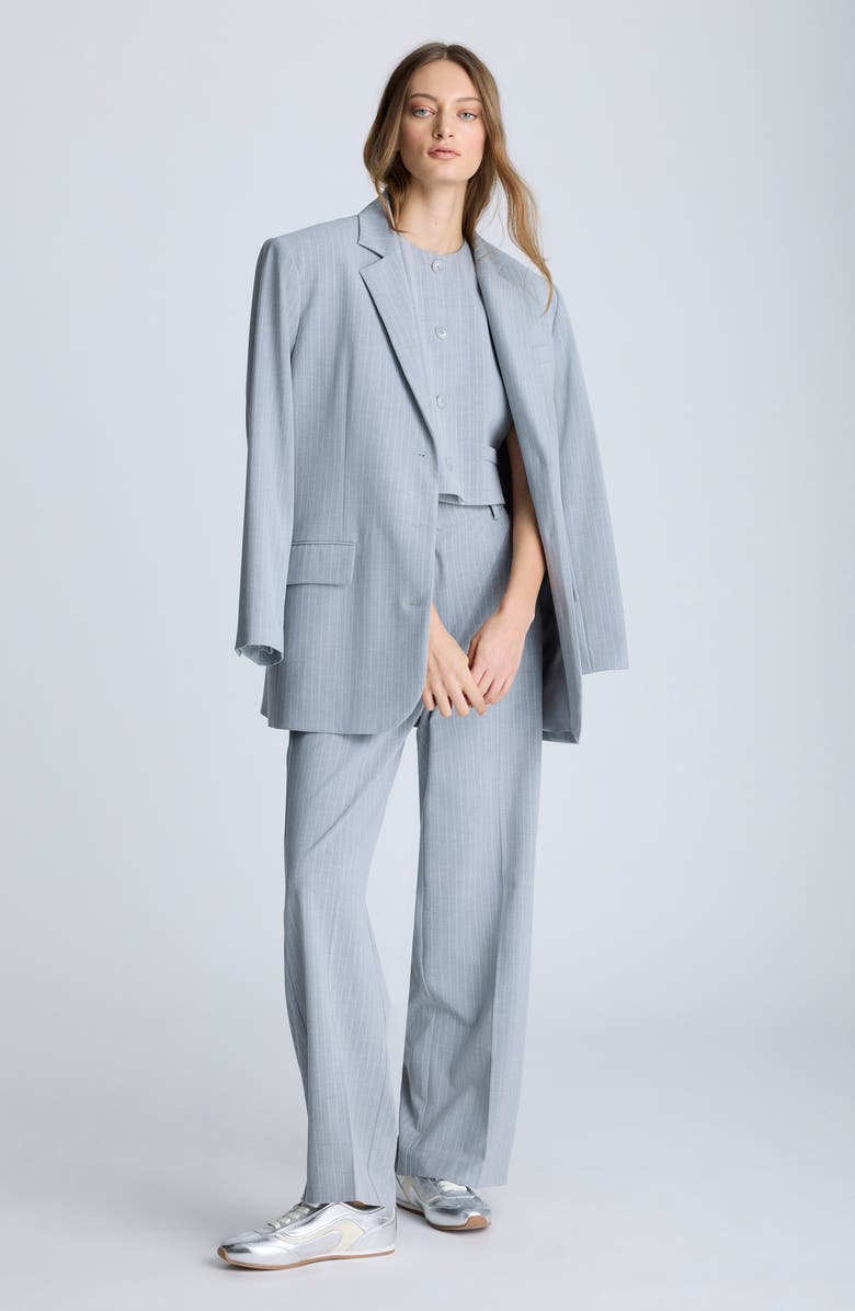 Kenneth Cole Oversize Pinstripe Boyfriend Blazer, Alternate, color, 