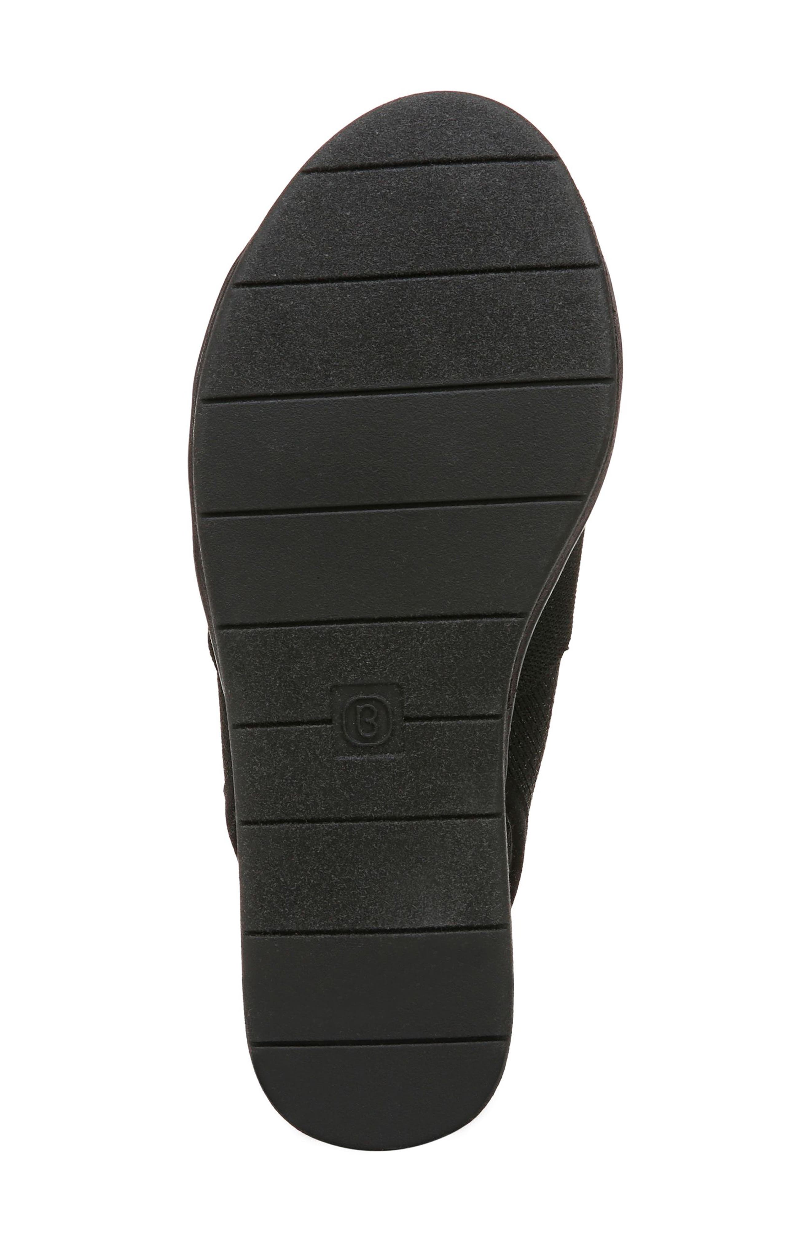 LifeStride Bell Slingback Wedge Sandal, Alternate, color, Black Knit