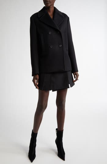McQueen Pleated Wool Miniskirt | Nordstrom