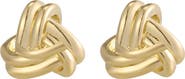 Adornia 14K Gold Plated Knot Stud Earrings
