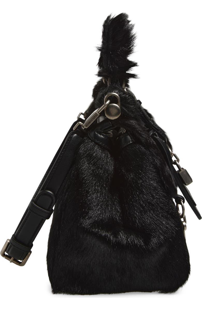 Dolce&Gabbana My Sicily East/West Genuine Calf Hair Top Handle Bag, Alternate, color, 8B956 Nero/ Nero