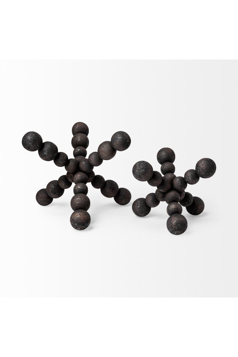 Carrollton Geometric Wood Ball Jack, Alternate, color, Black