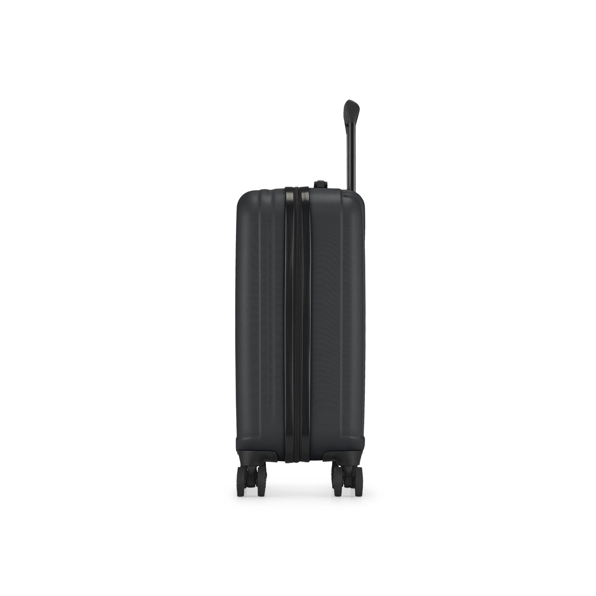 bugatti The Classic Hardside Carry-on Luggage with Double Wheels, Alternate, color, Black