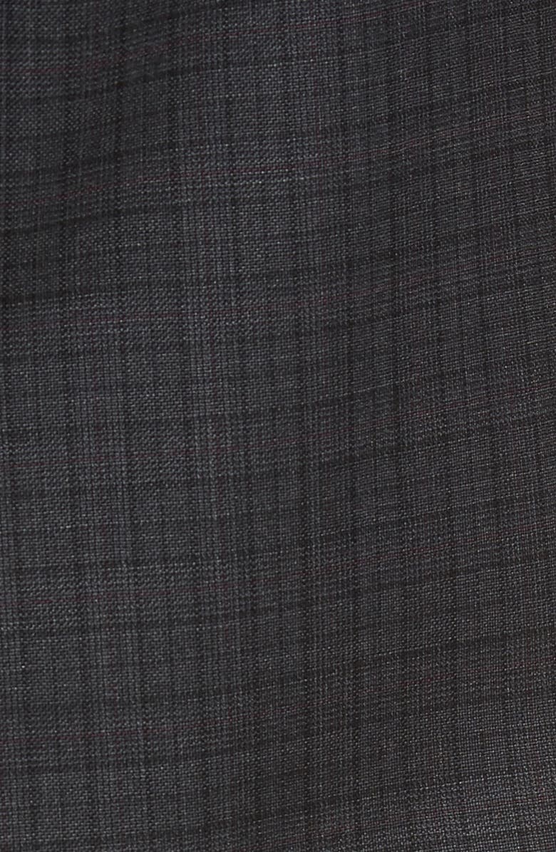 Ted Baker London Jefferson Flat Front Check Wool Trousers, Alternate, color, 