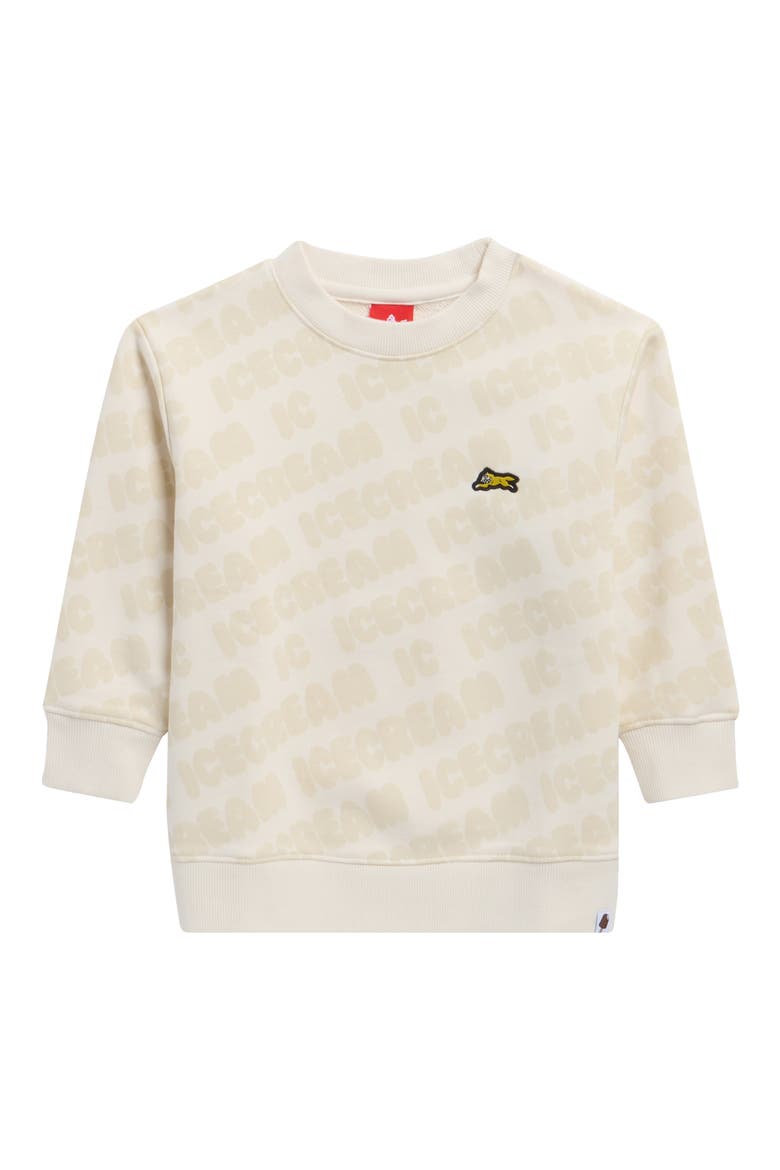 Kids' Font Sweatshirt, Main, color, WHISPER WHITE