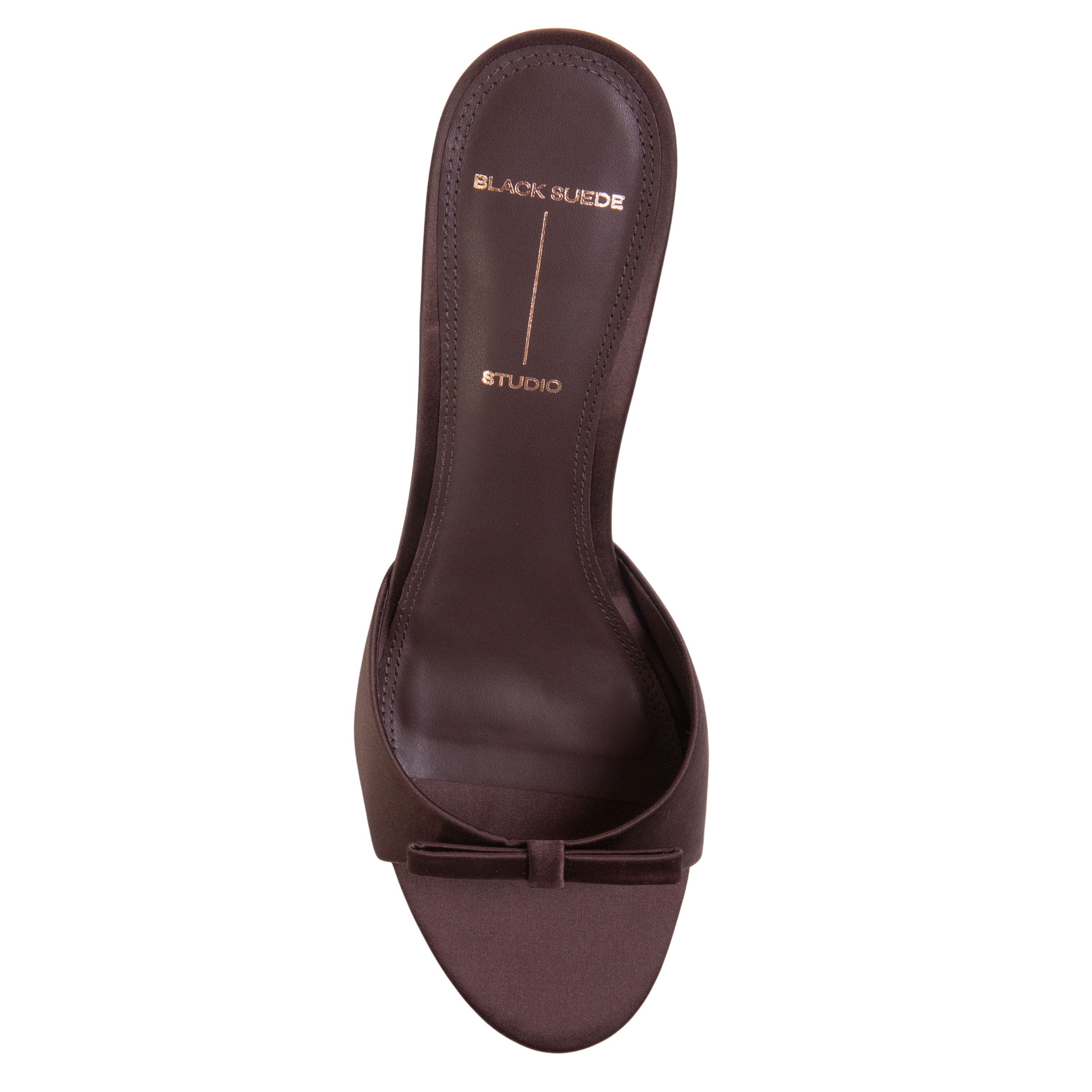Albie 65 Mule, Alternate, color, Cacao Satin