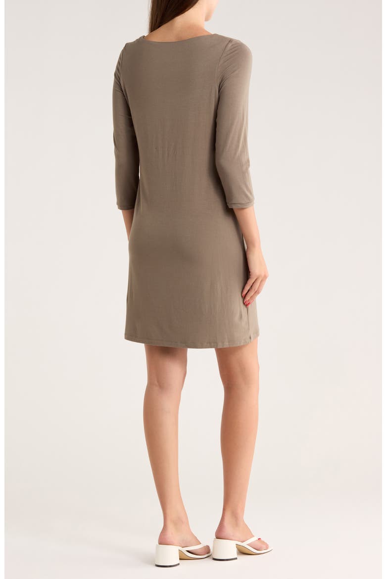 Eros Three-Quarter Sleeve A-Line Dress, Alternate, color, BRINDLE