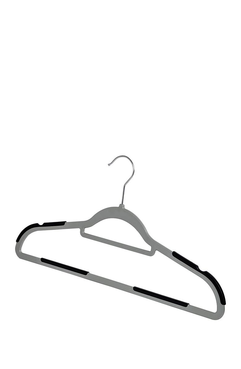 HONEY-CAN-DO Rubber Grip No-Slip Plastic Hangers - Pack of 50, Alternate, color, 