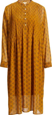 Treasure & Bond Floral Print Long Sleeve Midi Dress