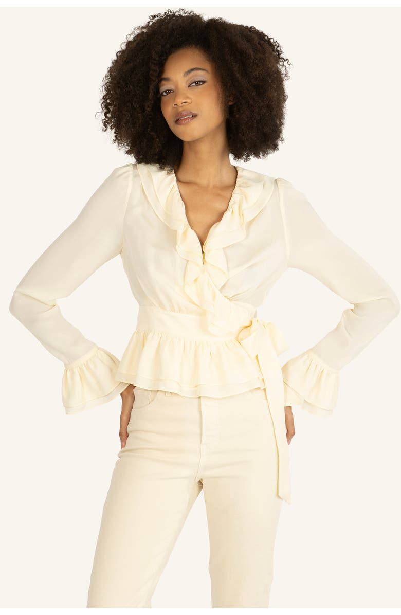 SECRET MISSION Noelle Blouse, Alternate, color, Crème