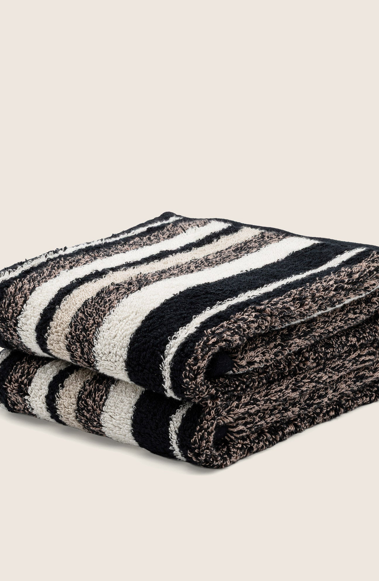 Italic Ultraplush Australian Cotton Hand Towels, Alternate, color, Multi Stripe