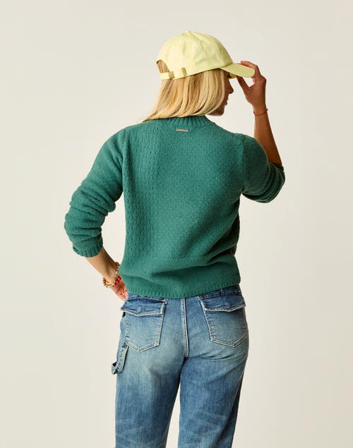 Carve Designs Monroe Stitched Sweater In Green