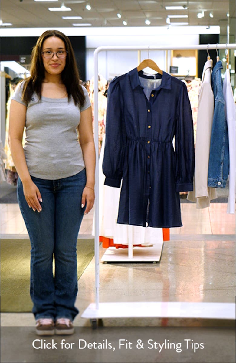 Everett Long Sleeve Minidress, sales video thumbnail