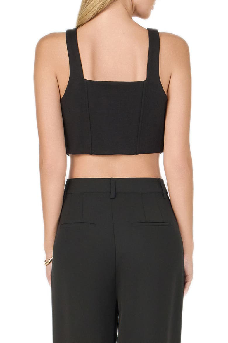 Structured Crop Corset Top, Alternate, color, BLACK