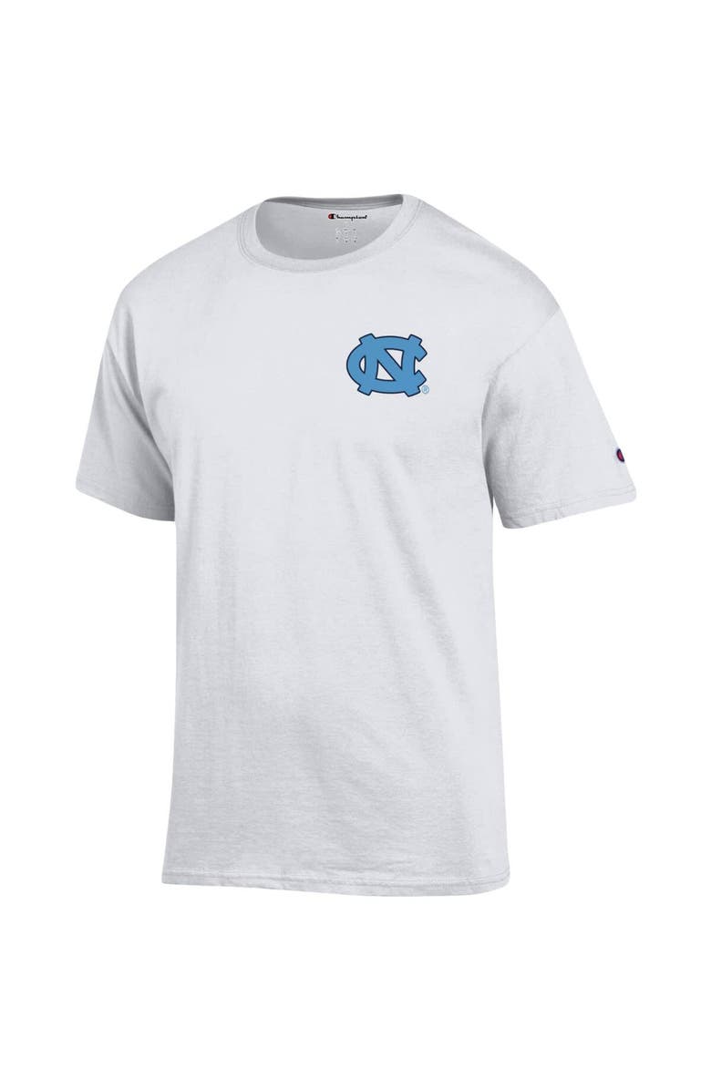 Champion Men's Champion White North Carolina Tar Heels Stack 2-Hit T-Shirt, Alternate, color,