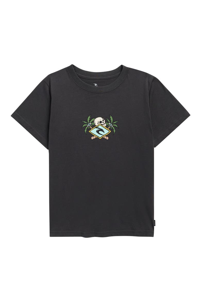 Kids' Sunset Sesh Graphic T-Shirt, Main, color, WASHED BLACK