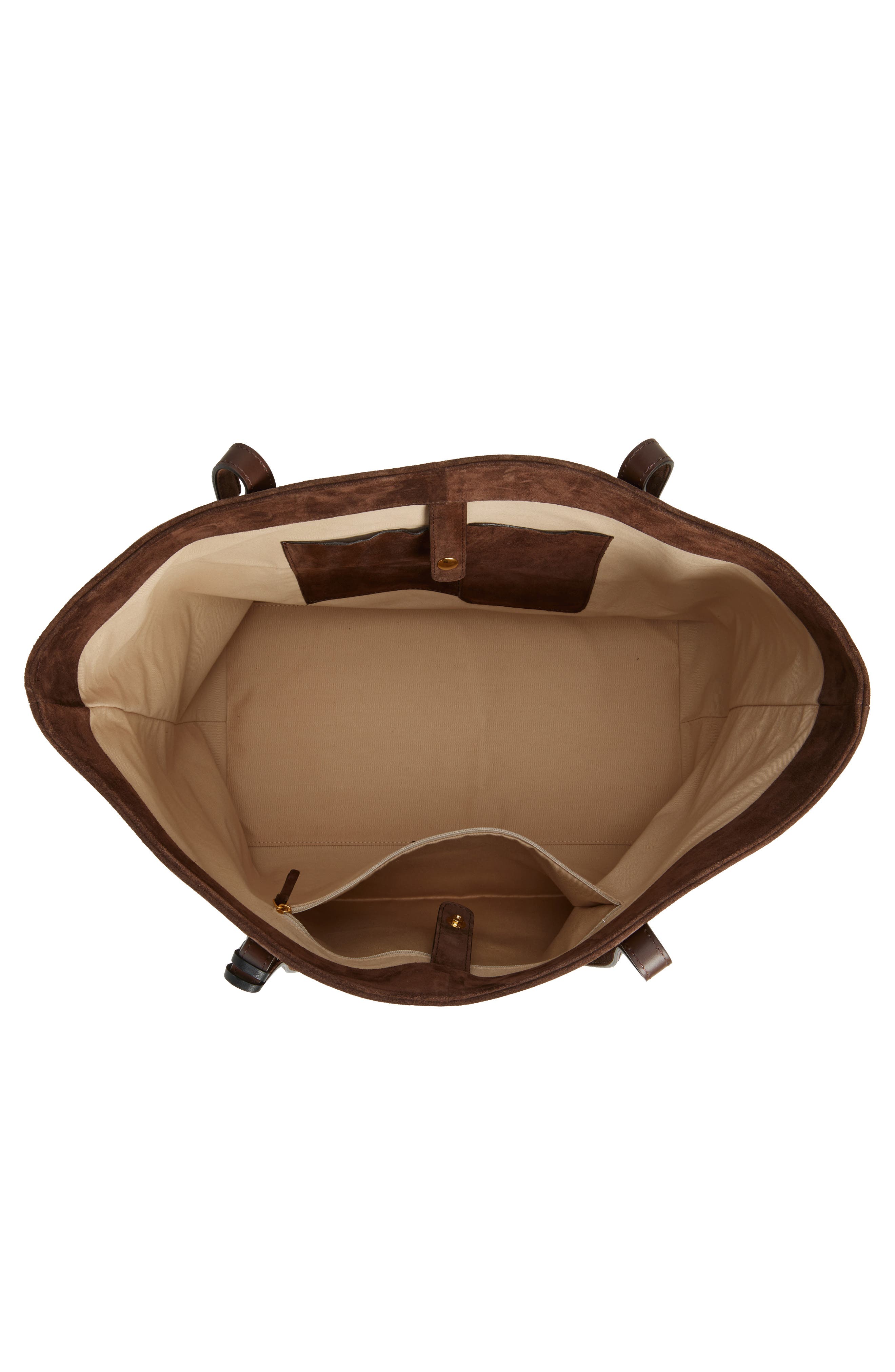 LIFFNER Large Sprout Leather Tote, Alternate, color, Dark Brown