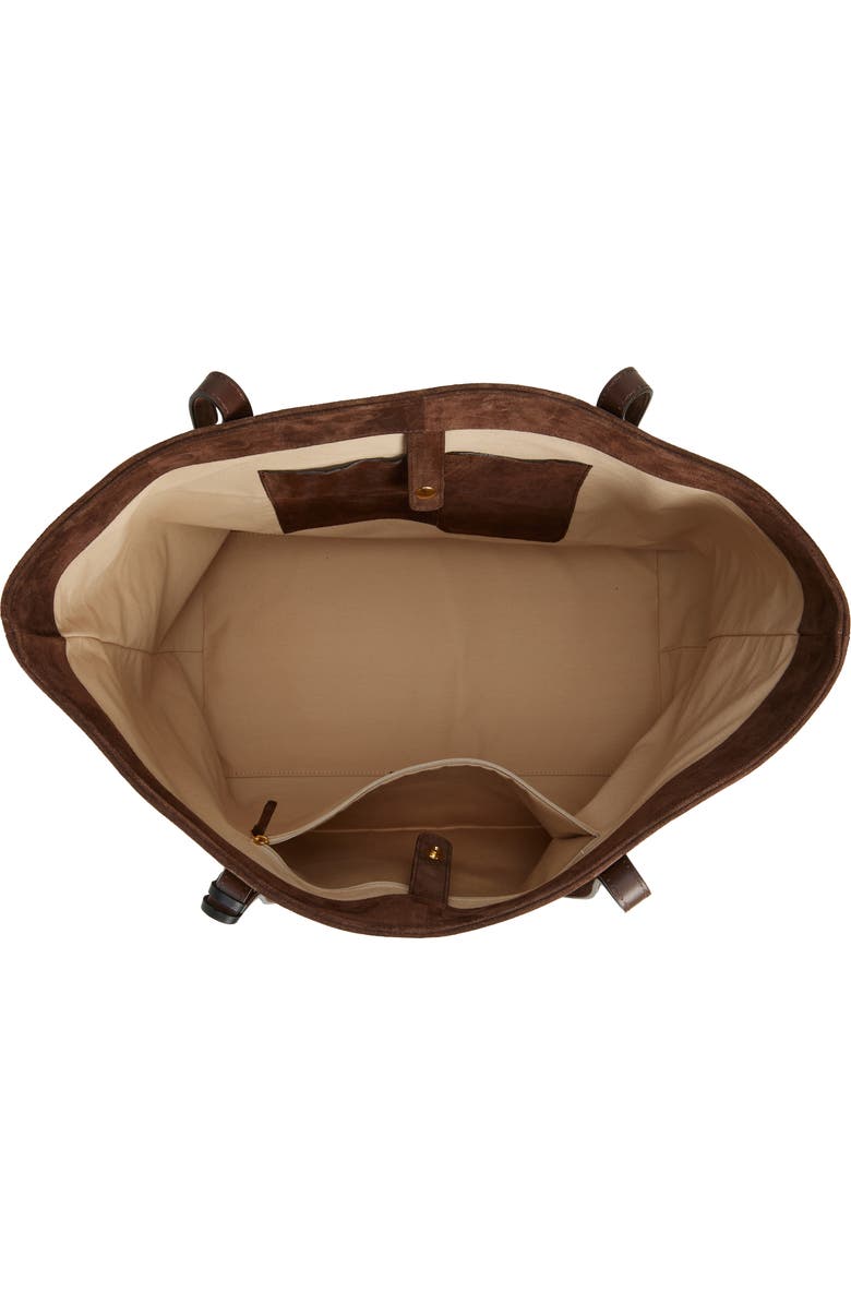 LIFFNER Large Sprout Leather Tote, Alternate, color, Dark Brown