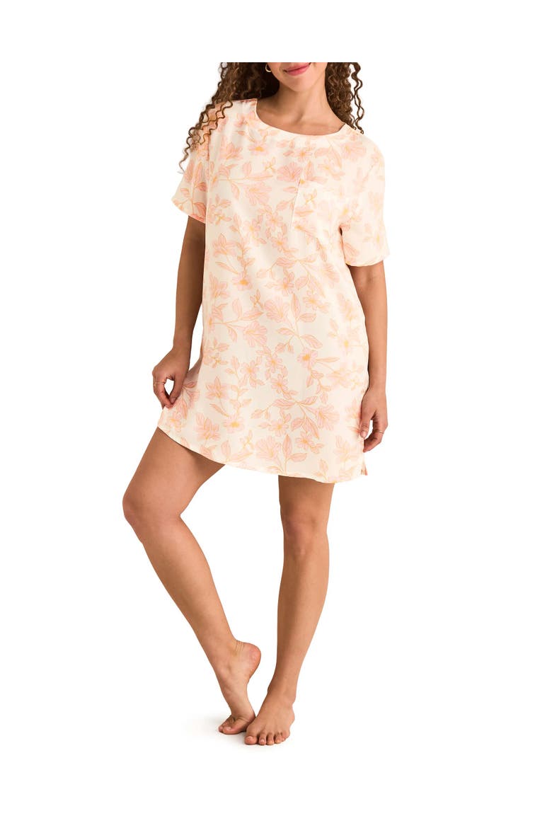 Krysta Sleepshirt, Main, color, Floral beige