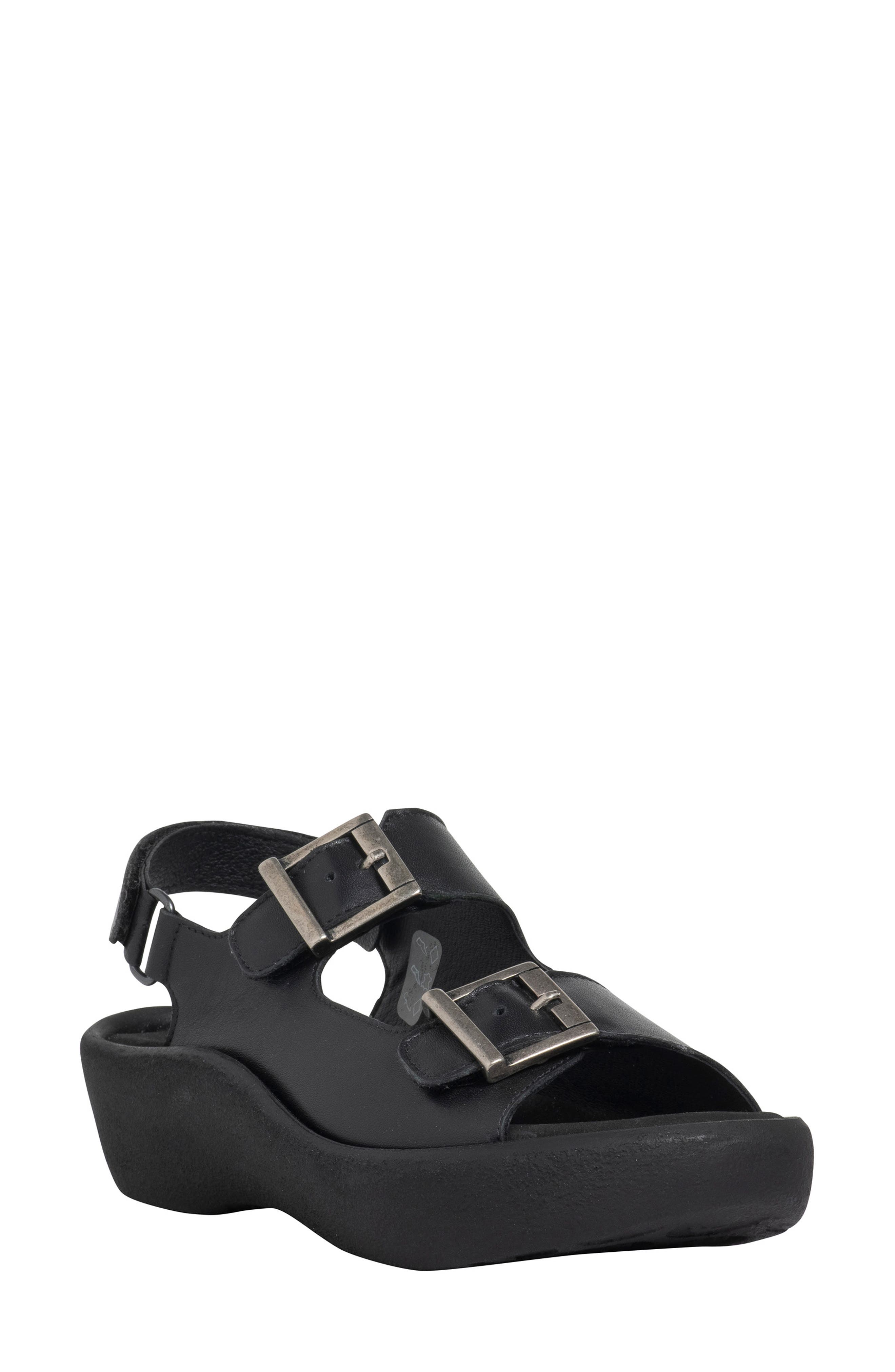 Wolky Fortune Platform Slingback Sandal, Main, color, Black