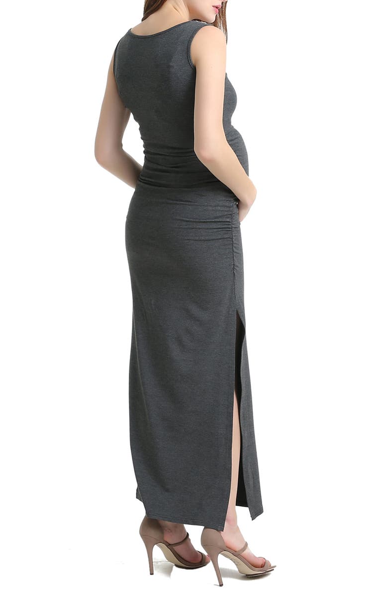 Kimi and Kai Bethany Crochet Trim Maternity Maxi Dress, Alternate, color, 