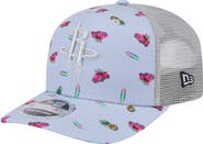 New Era Men's New Era Light Blue/Gray Houston Rockets Adventure Aloha Pattern 9SEVENTY Stretch-Snap Hat