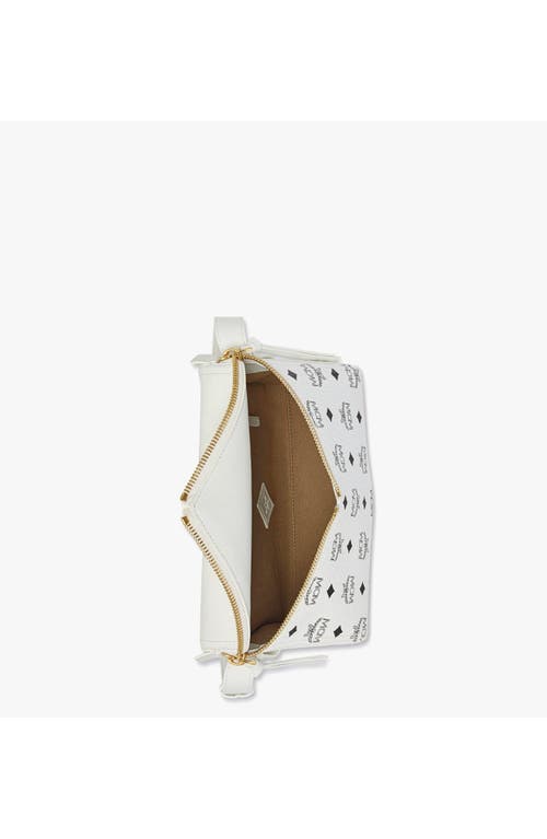 Mcm Diamant 3d Shoulder Bag In White
