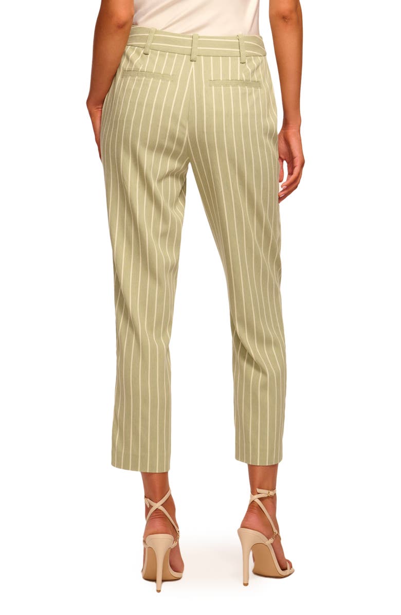 Ramy Brook Ingrid Stripe Ankle Pants, Alternate, color, Mint Canvas