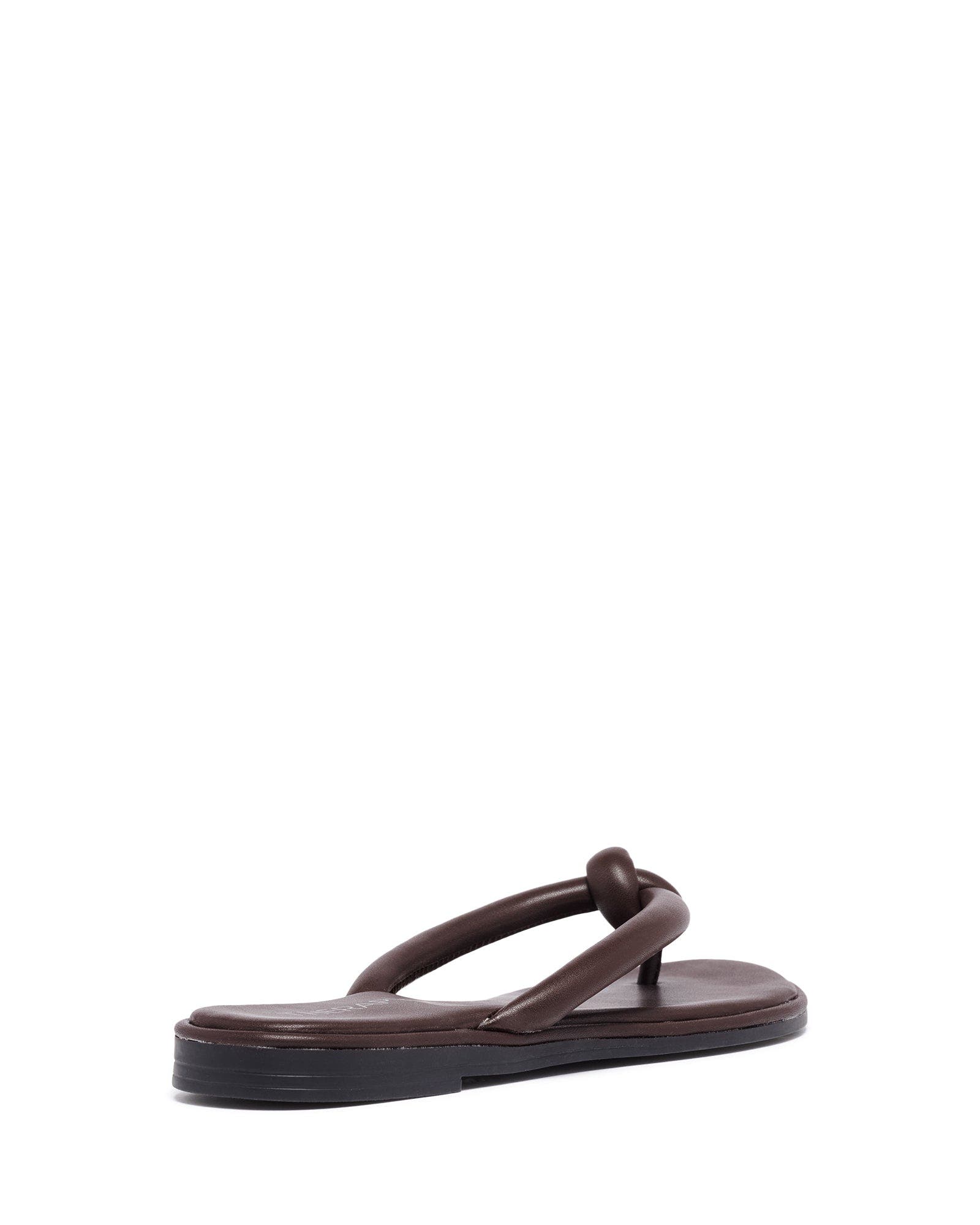 Tyana Open Round Toe Sandal, Alternate, color, Chocolate Pu