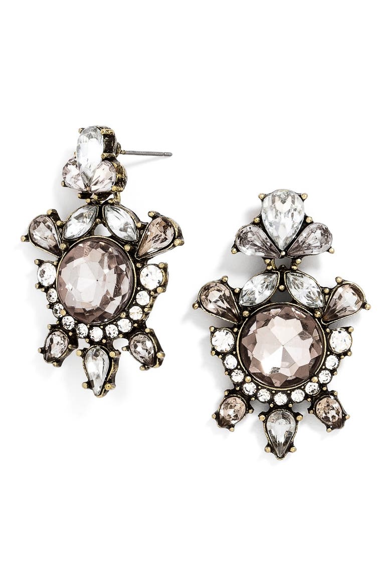 'Angelic' Drop Earrings, Main, color, GREY