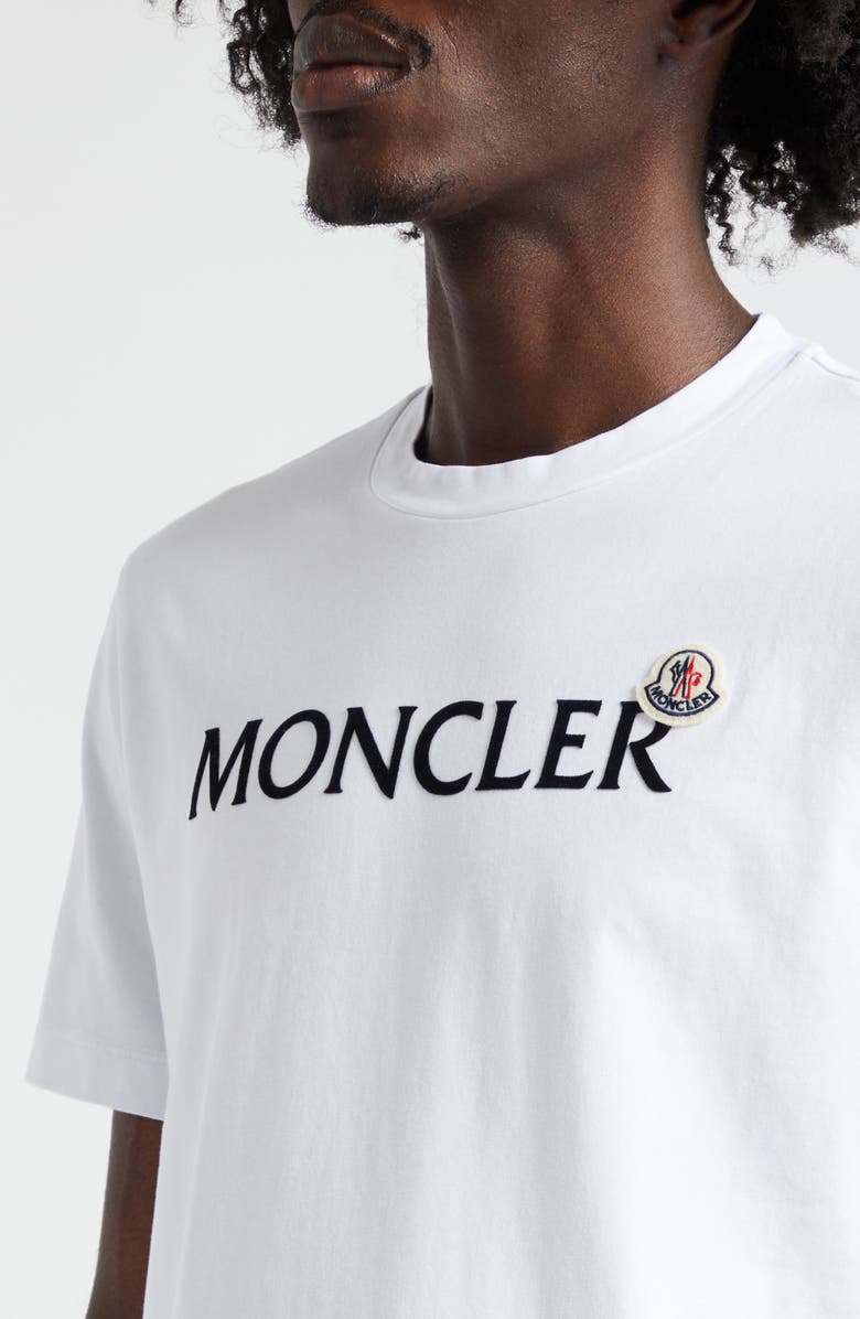 Moncler Logo Cotton Graphic T-Shirt, Alternate, color,