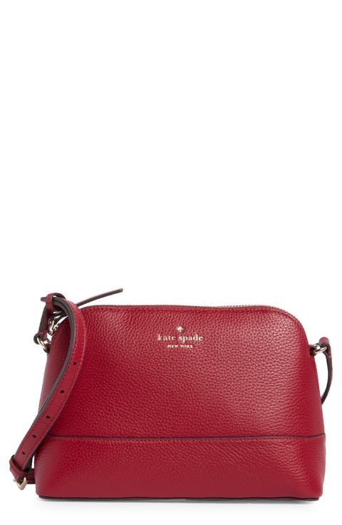 southport ave hannah leather crossbody bag