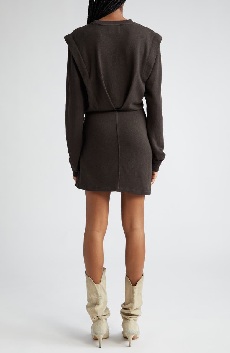 Isabel Marant Étoile Michaela Ruched Long Sleeve Sweater Dress, Alternate, color,