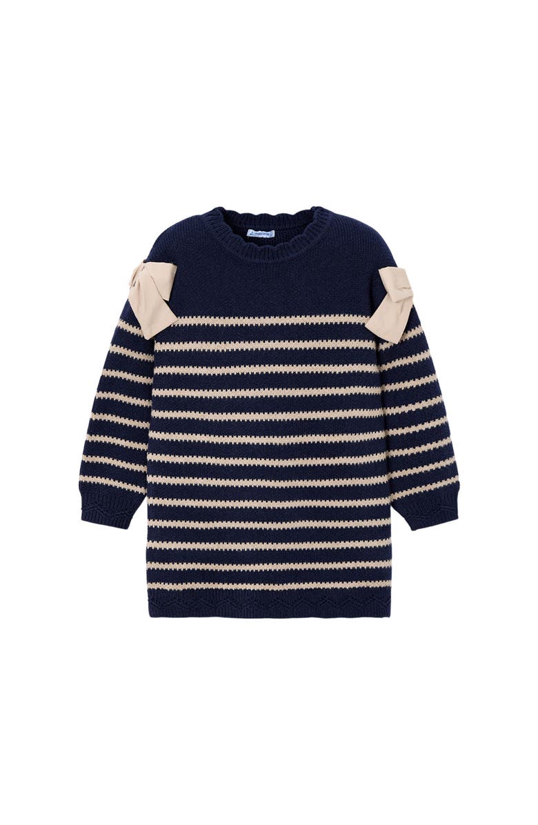 Mayoral Striped Dress, Main, color, Navy