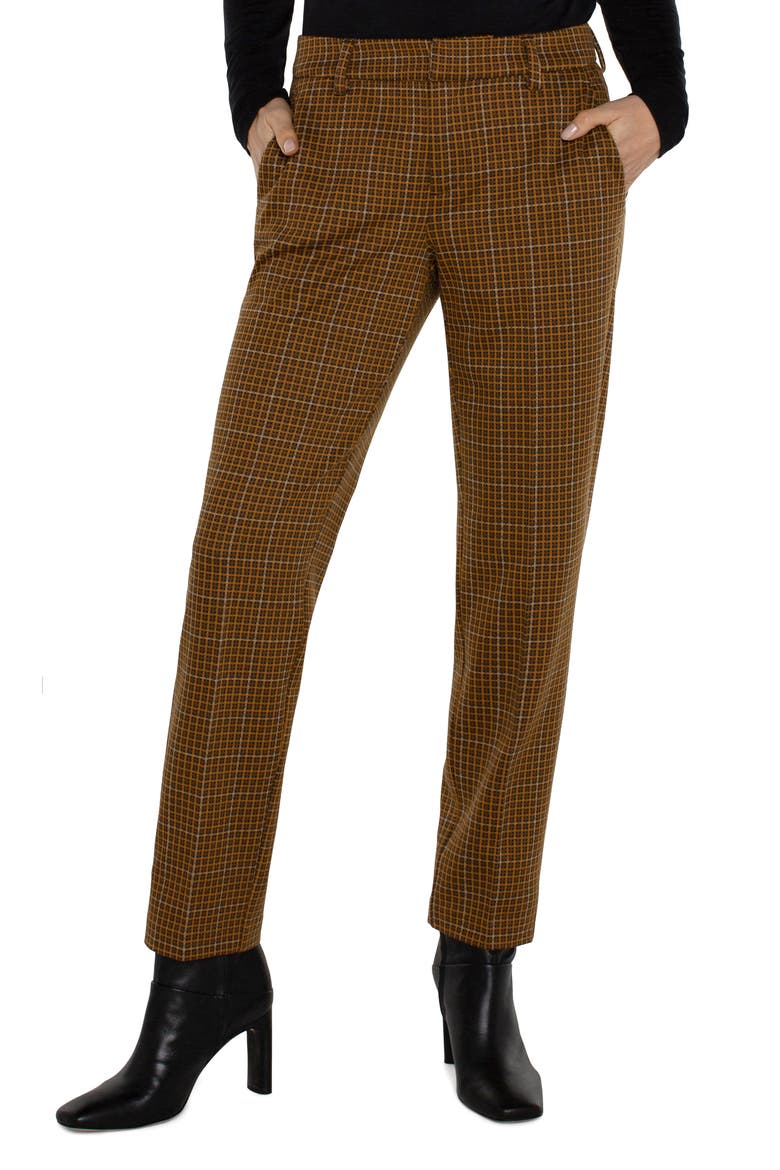 Kelsey Check Pants, Alternate, color, BLACK/ TAN CHECKERED