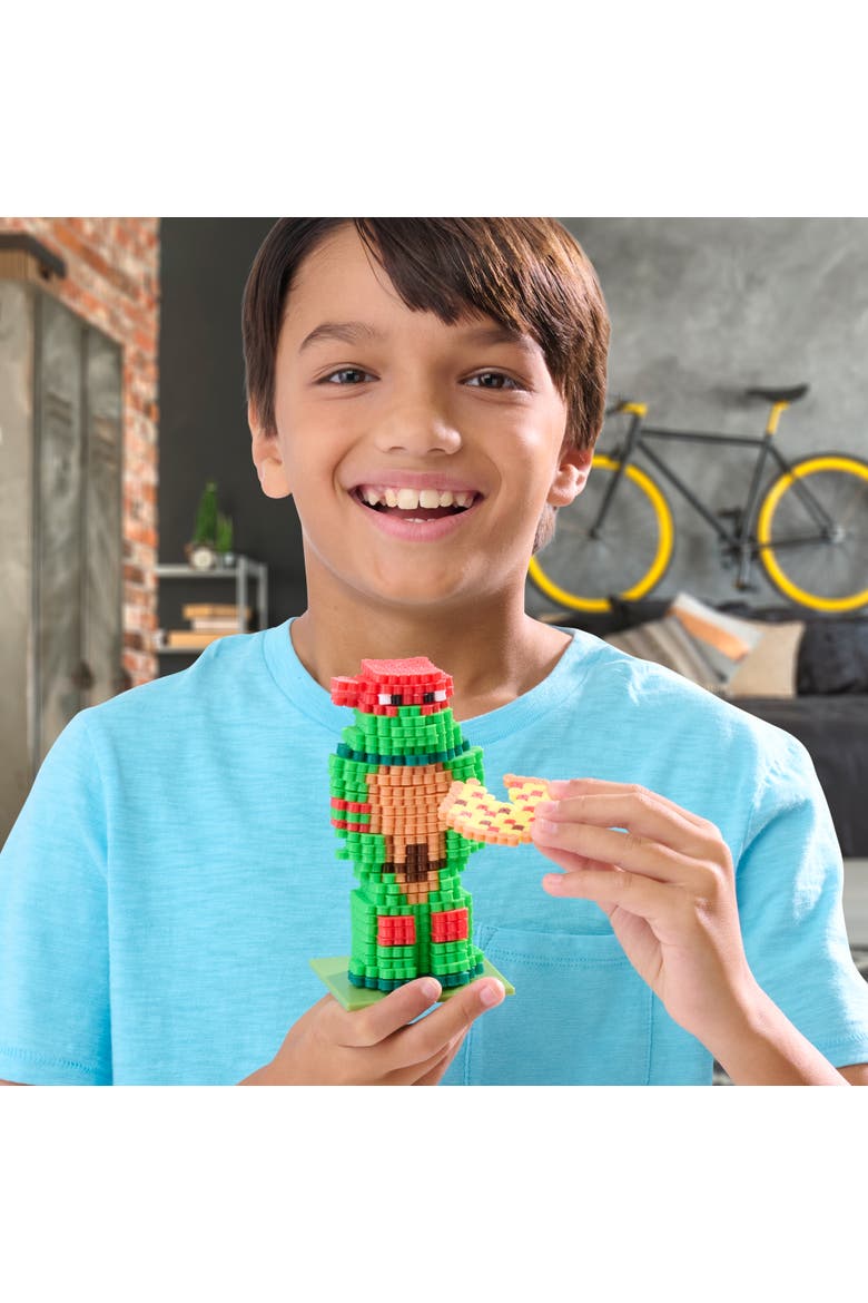 3d Pixel Creations Tmnt 2500 Beads Kit, Diy Character Craft Set, Alternate, color, Multicolored