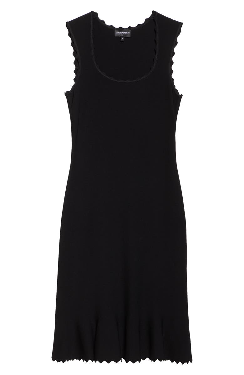 Emporio Armani Sleeveless Knit Dress, Alternate, color, Solid Black