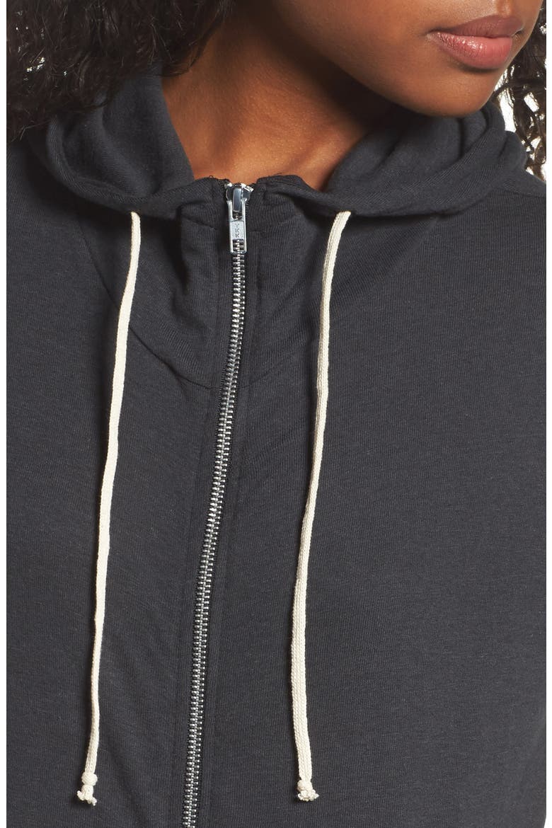 Cool Down Zip Hoodie, Alternate, color, ECO TRUE BLACK