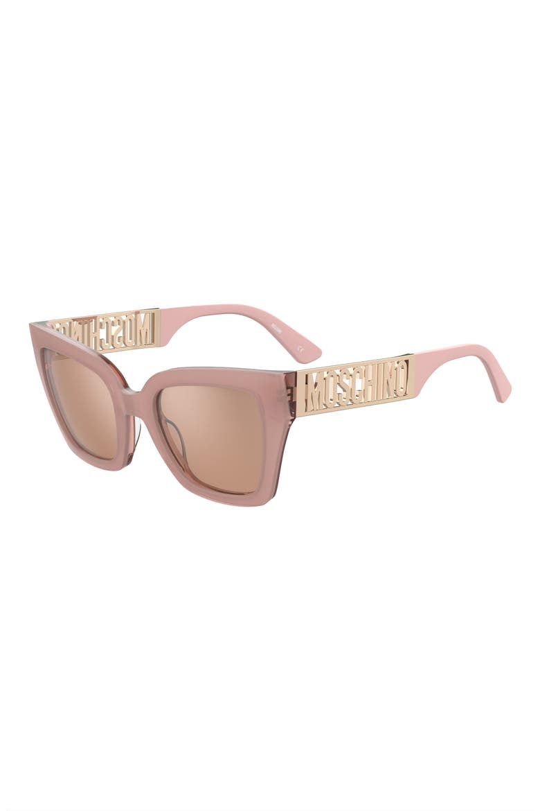 MOS161/S 53mm Rectangular Sunglasses, Alternate, color, PINK