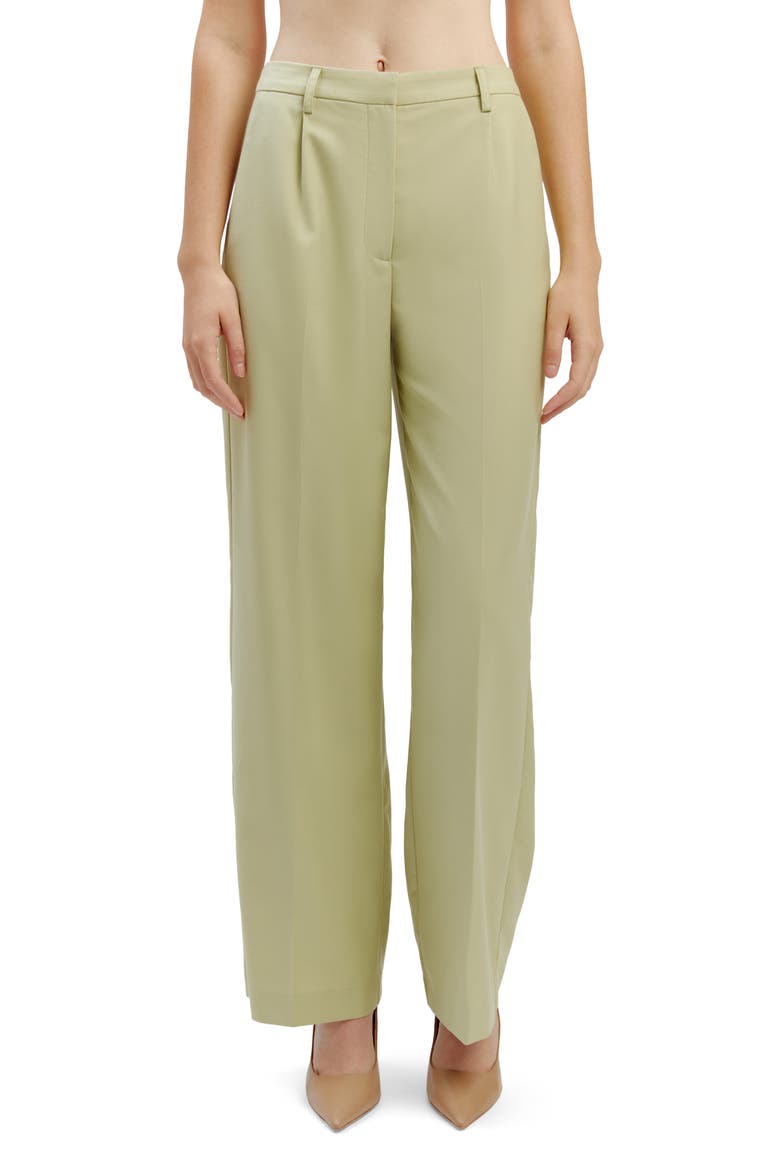 Callista High Waist Wide Leg Pants, Main, color, PALE KHAKI