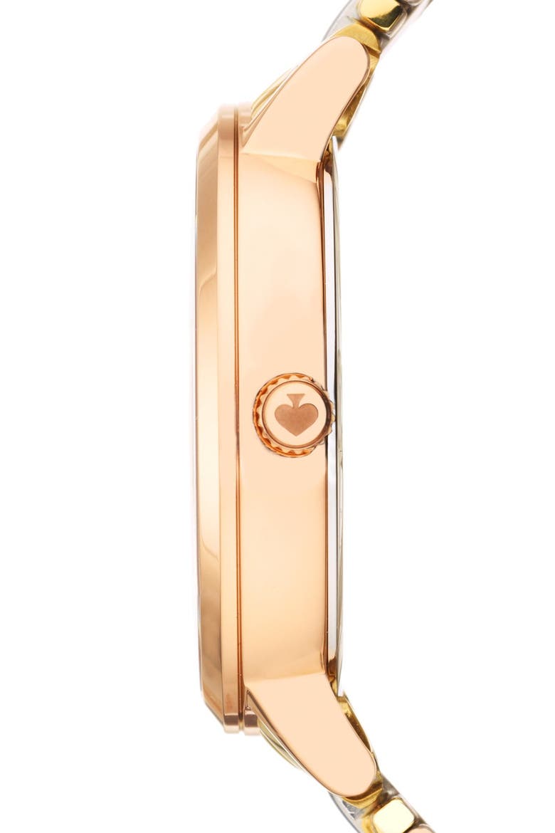 'gramercy grand' multifunction bracelet watch, 38mm, Alternate, color, TRI-TONE