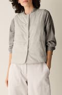 Eileen Fisher Round Neck Quilted Vest