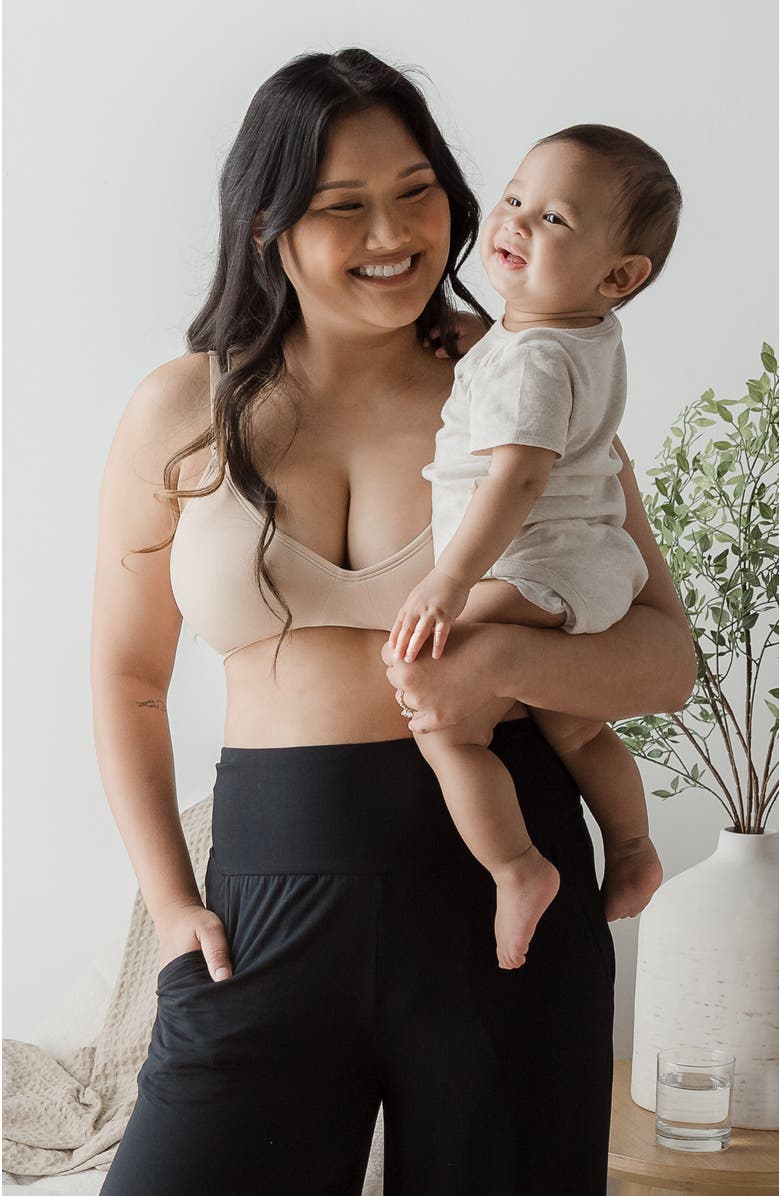 Kindred Bravely Busty Sublime Contour Maternity & Nursing Bra - Sizing Available from E-I Cup, Alternate, color, Beige