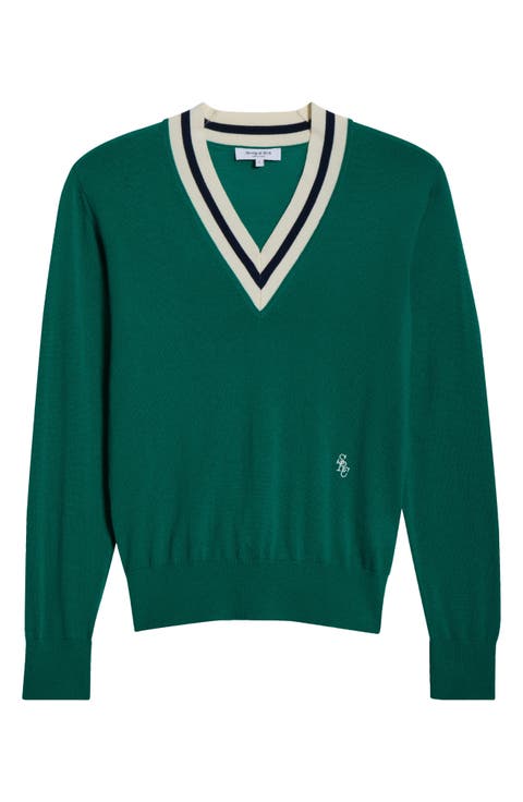 Minimalist V-Neck Merino Wool Sweater