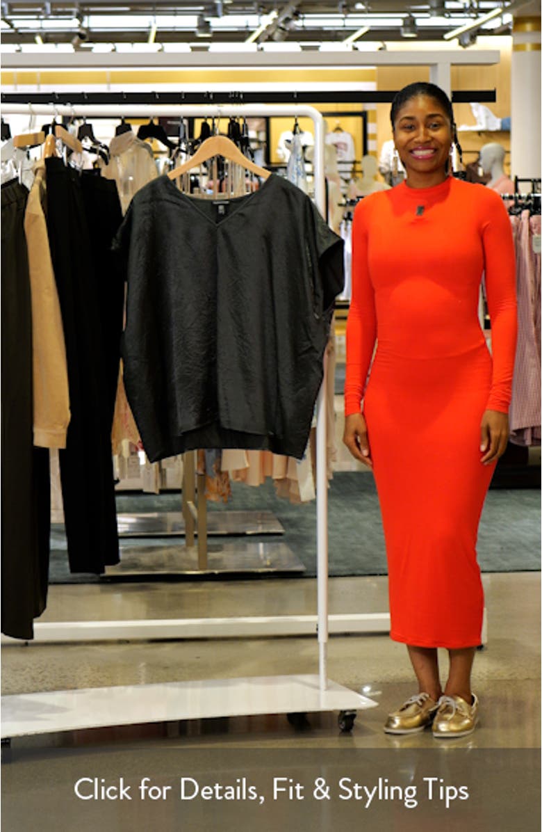 V-Neck Square Satin Top, sales video thumbnail